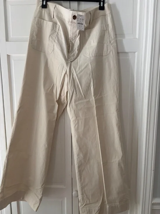 J Crew Lizzie Pants NWT 34 Color Natural - Picture 4 of 4